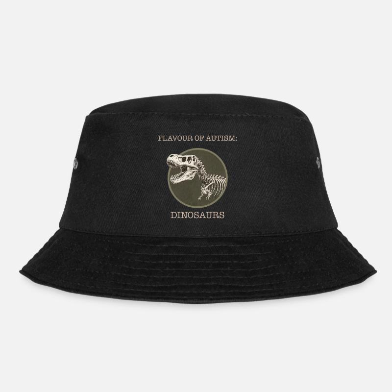 Geschmack von Autismus: Dinousaurier - Bucket Hat - Schwarz
