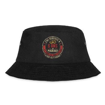 Humour Anniversaire : J'ai Survécu à 6 Ans - Bob - noir - Devant - Lela (165cm)