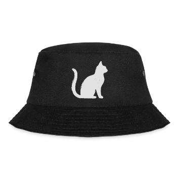 Cat - Bucket Hat - black - Front - Lela (165cm)