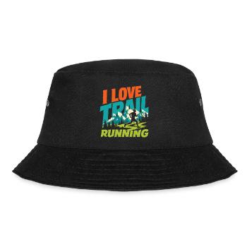 I Love Trail Running - Bucket Hat - black - Front - Lela (165cm)