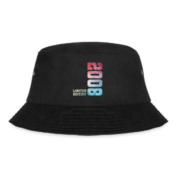 18. Geburtstag Limited Edition 2008 Jahrgang 2008 - Bucket Hat - Schwarz - Vorne - Lela (165cm)