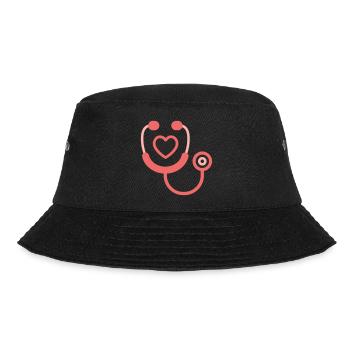 Medical Stethoscope Icon | Doctor Healthcare Symbo - Bucket Hat - black - Front - Lela (165cm)