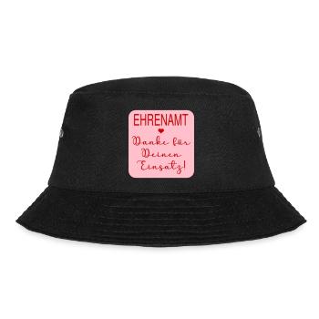 Danke Einsatz Ehrenamt - Bucket Hat - Schwarz - Vorne