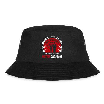 Hochzeit Married 2027 Mutter der Braut Bride - Bucket Hat - Schwarz - Vorne