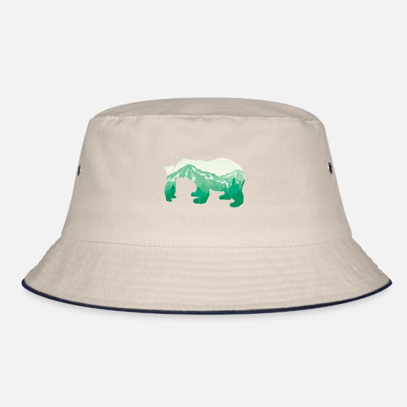 Bear - The Great Mountain Bear Animal Lover Gift Bucket Hat