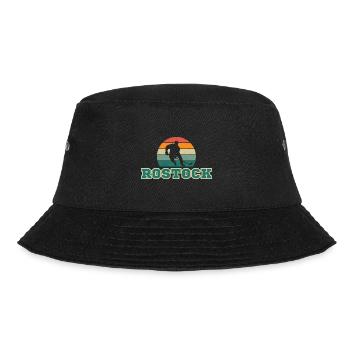 Rostock, meine Stadt! - Bucket Hat - Schwarz - Vorne - Lela (165cm)