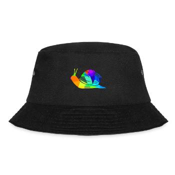 Snail Rainbow Animals Polygon - Bucket Hat - black - Front - Lela (165cm)