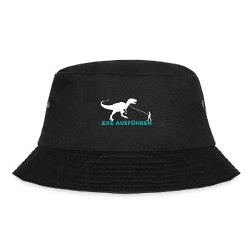 Exe ausführen Informatic Programming Geschenk - Bucket Hat - Schwarz - Vorne - Lela (165cm)