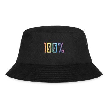100 % - Bucket Hat - black - Front - Lela (165cm)