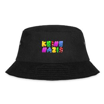 AfD stoppen gegen rechts Demokratie Vielfalt links - Bucket Hat - Schwarz - Vorne - Lela (165cm)