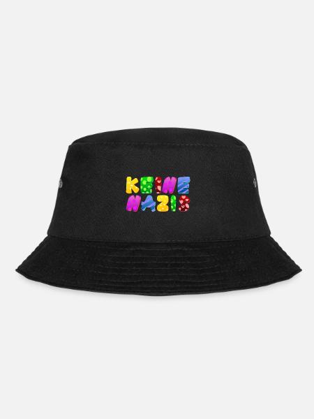 AfD stoppen gegen rechts Demokratie Vielfalt links - Bucket Hat - Schwarz