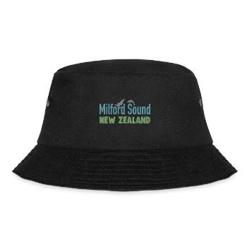 Milford Sound New Zealand - Bucket Hat - black - Front - Lela (165cm)