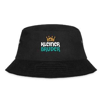 Kleiner Bruder Geschwister Geschenk Partnerlook - Bucket Hat - Schwarz - Vorne - Lela (165cm)