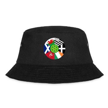 Flaggen der keltischen Nationen, Pan Celtic, Wales, Schottland - Bucket Hat - Schwarz - Vorne - Lela (165cm)