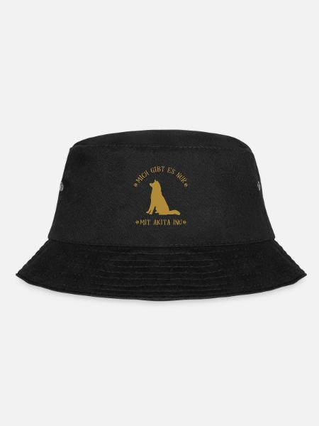 Mich gibt es nur mit Akita Inu Geschenk - Bucket Hat - Schwarz