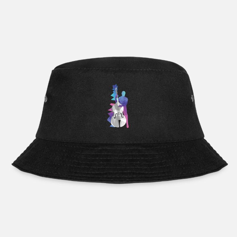 Kontrabass - Bucket Hat - Schwarz