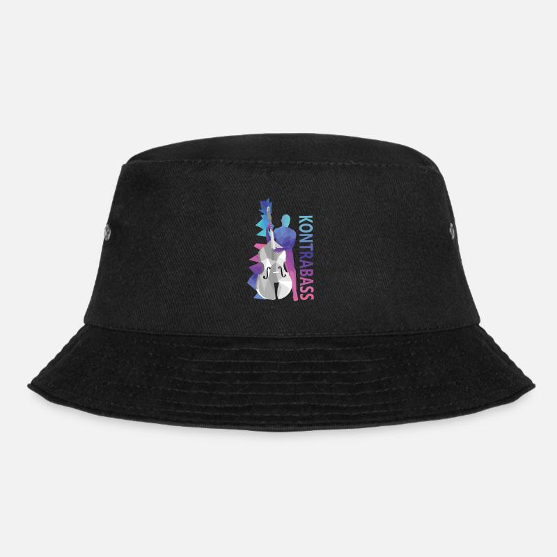 Kontrabass - Bucket Hat - Schwarz