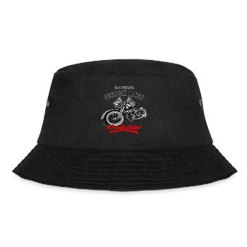 Motorrad Bike Chopper Vintage Design - Bucket Hat - Schwarz - Vorne - Lela (165cm)