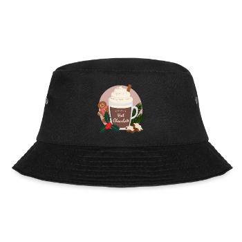 hot chocolate christmas - Bucket Hat - black - Front - Lela (165cm)
