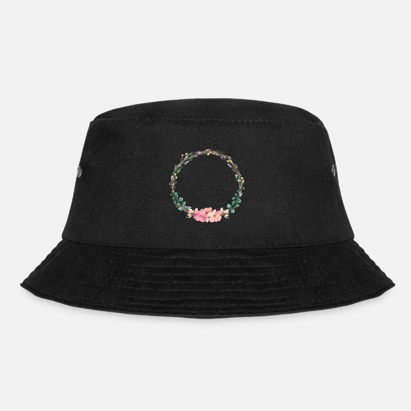 Couronne florale personnalisable - Bob - noir