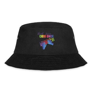 Programmierer - Bucket Hat - Schwarz - Vorne - Lela (165cm)