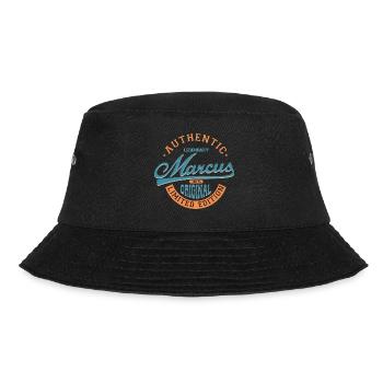 Marcus tshirt personalisierte Geschenk Name Marcus - Bucket Hat - Schwarz - Vorne - Lela (165cm)