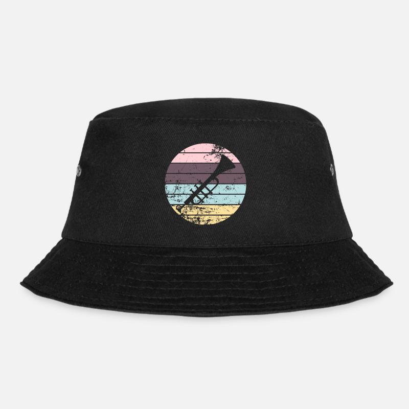 Trompete - Bucket Hat - Schwarz