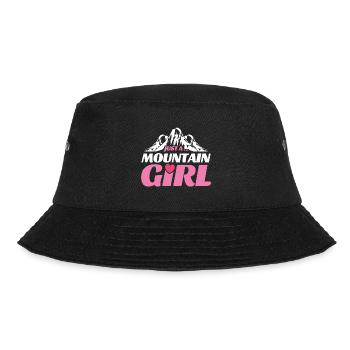 Berg Mädchen Liebe Herz - Bucket Hat - Schwarz - Vorne - Lela (165cm)