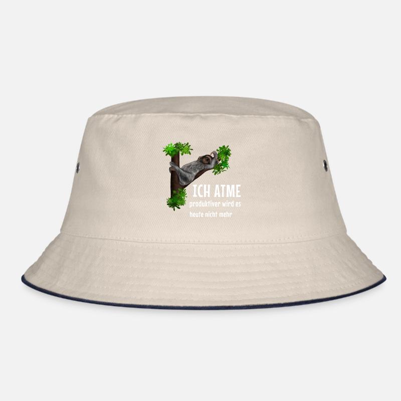 Faultier - Ich atme - produktiver wird es nicht Bucket Hat