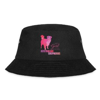 Australian Shepherd - Bucket Hat - Schwarz - Vorne - Lela (165cm)