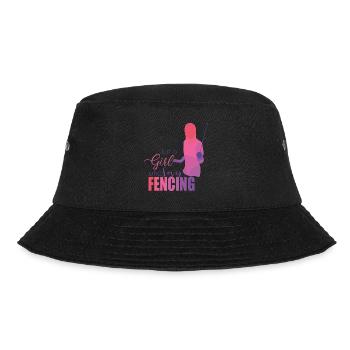 Fechten - Bucket Hat - Schwarz - Vorne - Lela (165cm)