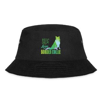 Border Collie - Bucket Hat - Schwarz - Vorne - Lela (165cm)