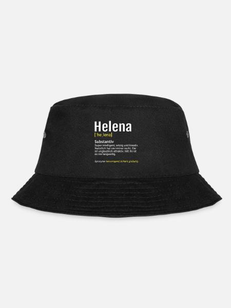 Helena Name Definition - Bucket Hat - Schwarz