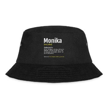 Monika Name Definition - Bucket Hat - Schwarz - Vorne - Lela (165cm)