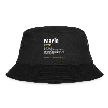 Maria Name Definition - Bucket Hat - Schwarz - Vorne - Lela (165cm)