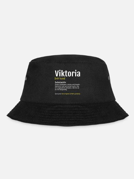 Viktoria Name Definition - Bucket Hat - Schwarz