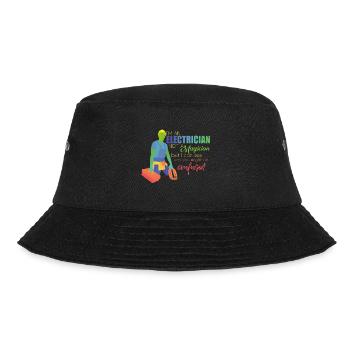 Elektriker - Bucket Hat - Schwarz - Vorne - Lela (165cm)