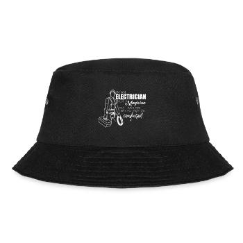 Elektriker - Bucket Hat - Schwarz - Vorne - Lela (165cm)