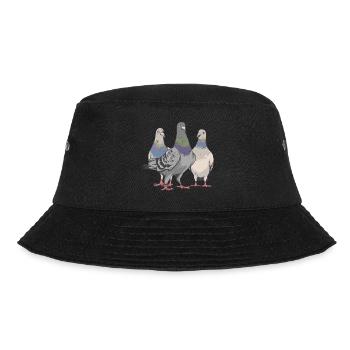 Pigeon pigeon fanciers Carrier pigeons Birds Pigeon breeding - Bucket Hat - black - Front - Lela (165cm)