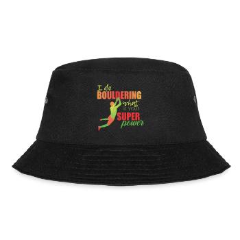 Bouldern - Bucket Hat - Schwarz - Vorne - Lela (165cm)