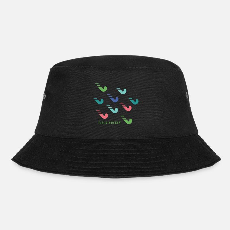 Hockeyschläger - Bucket Hat - Schwarz