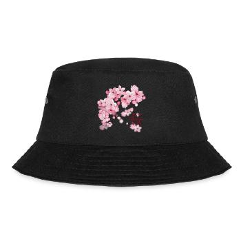 Fleurs de cerisier Japonais - Sakura - Bob - noir - Devant - Lela (165cm)