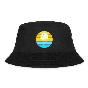Retro Ice Cream Blue - Bucket Hat - Schwarz - Vorne - Lela (165cm)