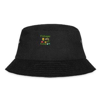 Potager en folie cadeau humour - Bob - noir - Devant - Lela (165cm)