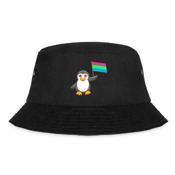 Antarctica Animal Gay Pride Pingouin Polysexuel LGBTQ - Bob - noir - Devant - Lela (165cm)