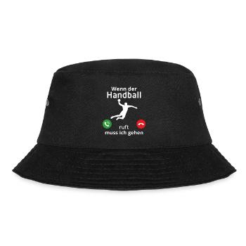 wenn der handball ruft muss ich gehen - Bucket Hat - Schwarz - Vorne - Lela (165cm)