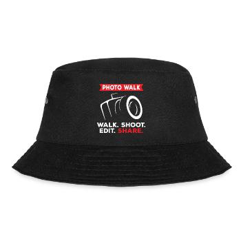 Share Photowalk - Bucket Hat - Schwarz - Vorne - Lela (165cm)