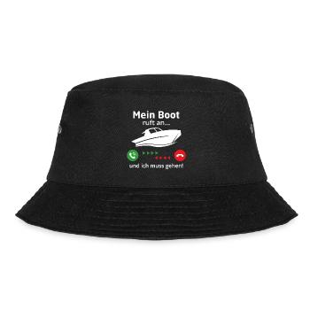 Mein Boot ruft an und ich muss gehen t-shirt - Bucket Hat - Schwarz - Vorne - Lela (165cm)