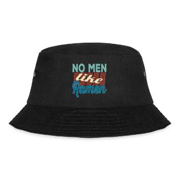 No men like Ramen - Japan Suppe Lecker! Geschenke - Bucket Hat - Schwarz - Vorne - Lela (165cm)