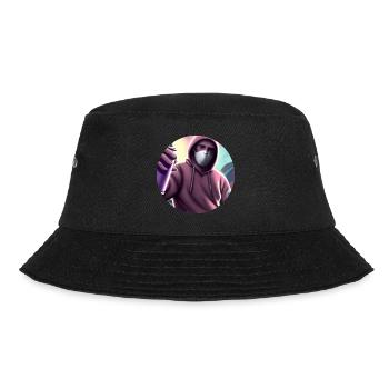 Spayer - Grafitti - Bucket Hat - Schwarz - Vorne - Lela (165cm)